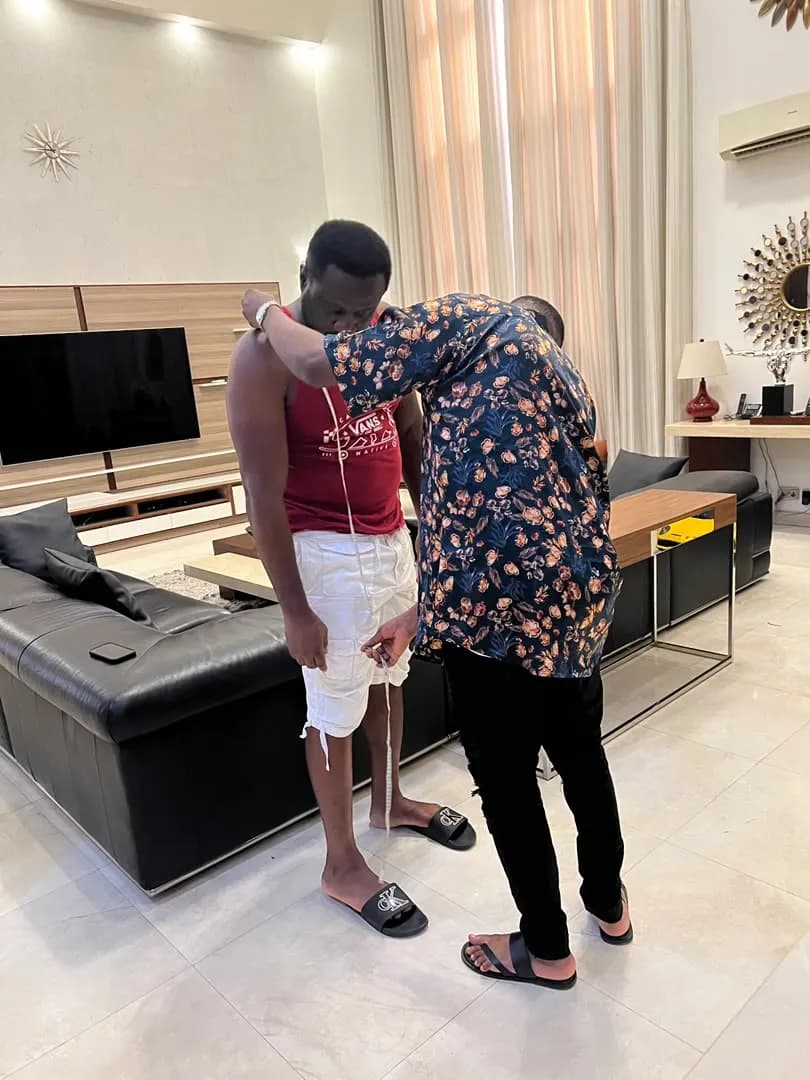 Measuring a client at home